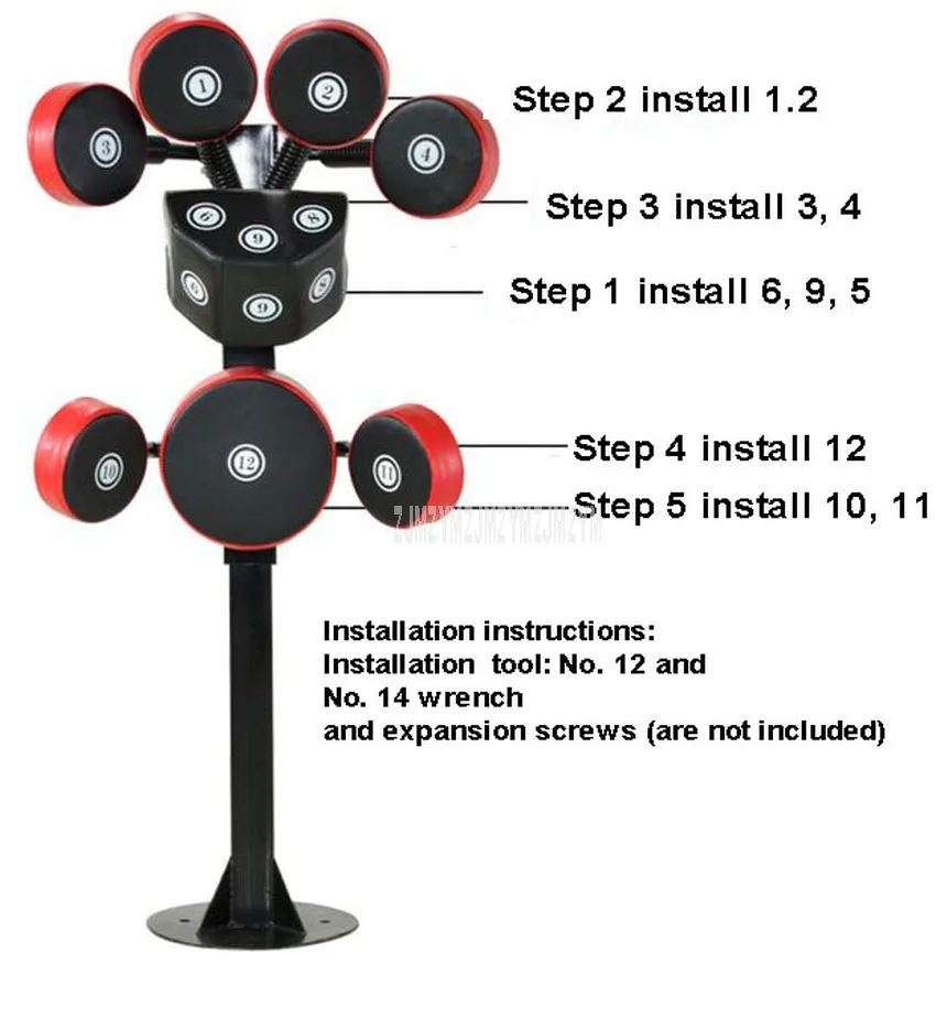 Вертикальная напольная боксерская мишень многоточечная груша для фитнеса