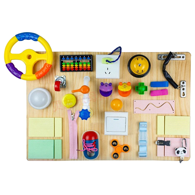 

Busy Board Toys Educational Sensory Toys Accessories Games Plug Socket Electrical Switch Montessori Materials Practical Life