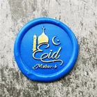 ИД Мубарак Луна Звезда восковая печать благословение конверт Алфавит штампы для мальчика девочки Свадебное приглашение медная голова деревянная ручка