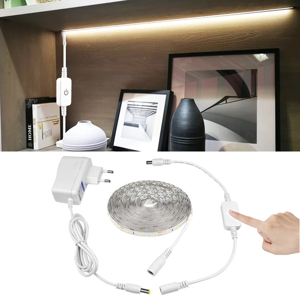 Водонепроницаемый светодиодный светильник для шкафа 12 В постоянного тока +