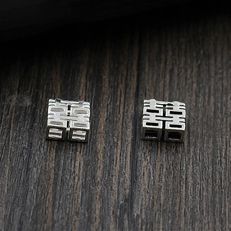 925 Sterling Silver Color Connectors Spacer Beads Lucky Beaded Component For Bracelets DIY Silver Jewelry Making Stuff Wholesale