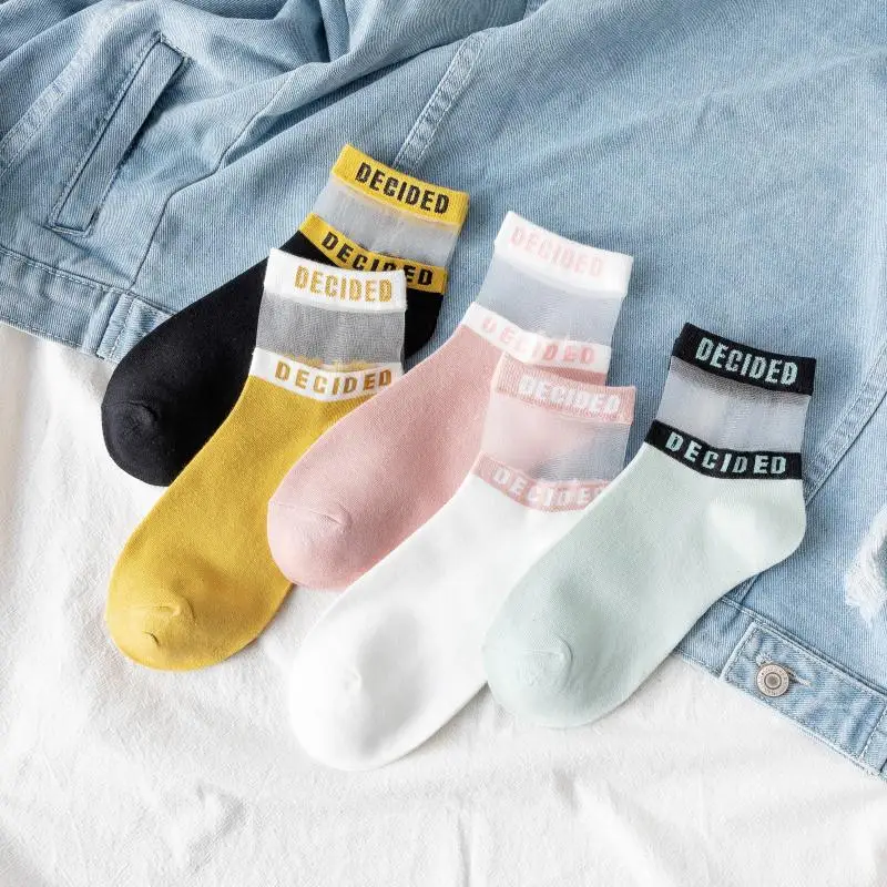 (5 пар) летние женские носки без пятки средней длины дышащие хлопковые невидимые с