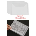 10 шт.лот, большие карманы для хранения штампов и штампов из ПВХ, размер: 18x15 см7x5 дюймов, новинка 2019