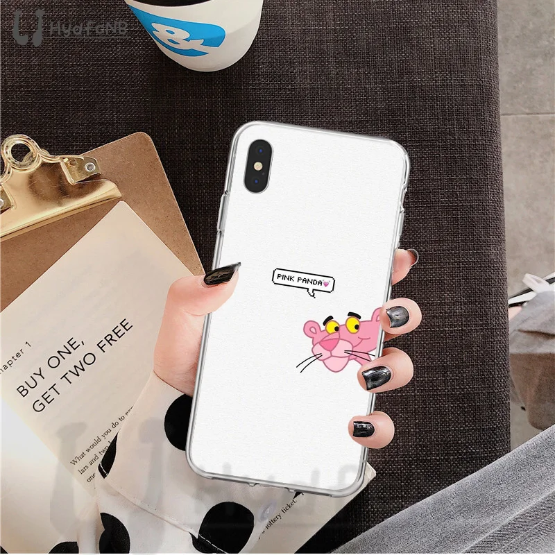 LJHYDFCNB мультфильм Розовая пантера ТПУ Мягкий силиконовый чехол для телефона iPhone 11