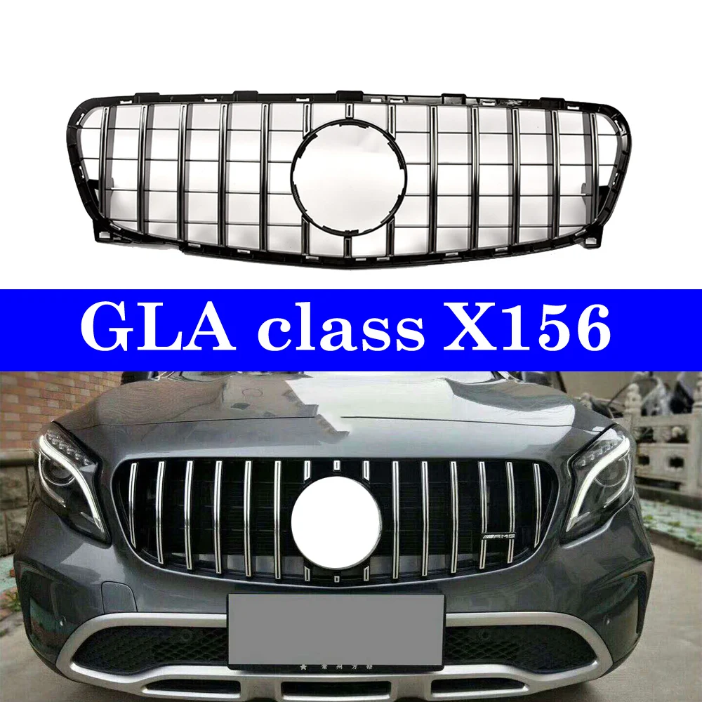 Передняя решетка бампера GT сетка для Mercedes GLA Class X156 GLA200 GLA250|Гоночные решетки| |