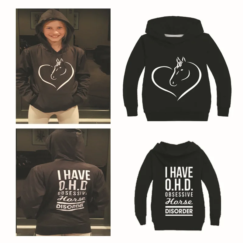 Новое поступление кофта с лошадью из аниме для детей от 2 до 16 лет детская одежда