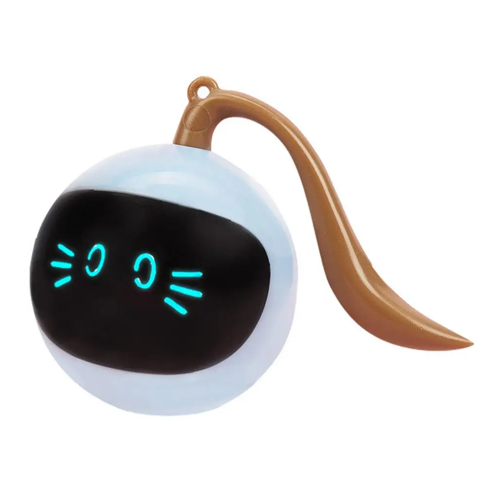 

Автоматические интерактивные игрушки для кошек, умный USB Перезаряжаемый котенок, электронный прыгающий шар, игрушка, цветной светодиодный ...