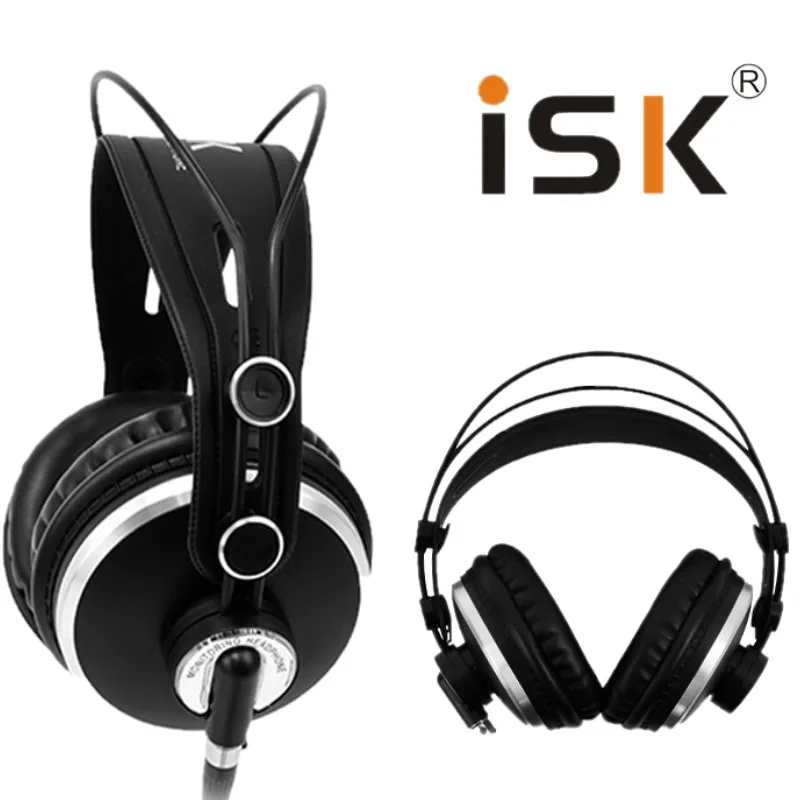 Стереонаушники iSK HP-980 с замкнутым задним мониторингом объемная стереогарнитура