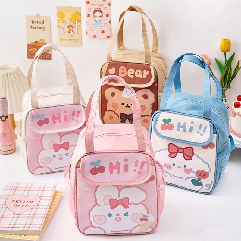 

Bag Organizer Ins Lunch Box Bag Female Thermal Insulation Large-capacity Meal Bag Childrent Lunch Bag Organizer Package Bag