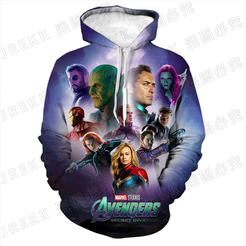 

2021 New Men Women Children Marvel The Avengers Hoodies 3D Print Pullover Fashion Sweatshirts Boy Girl Kids Casual Hoody Jacket