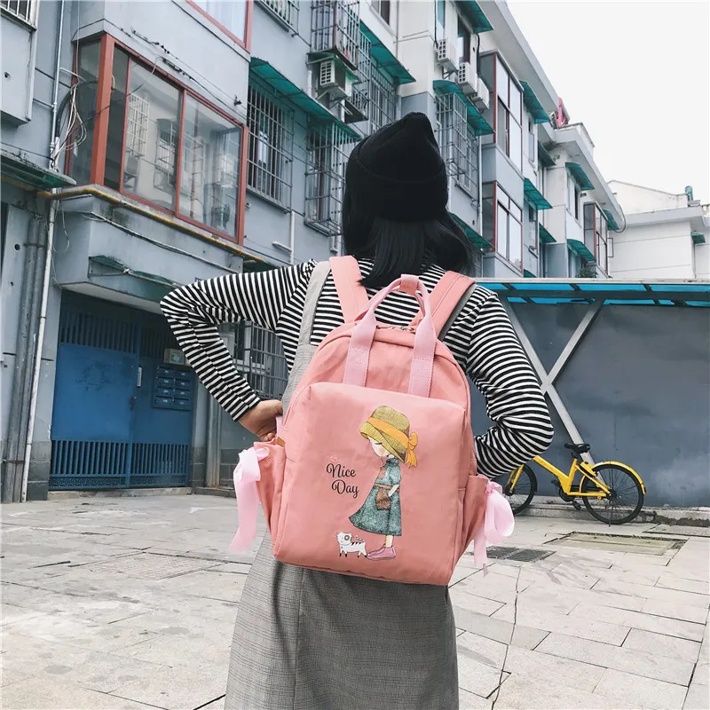 Модный милый женский водонепроницаемый рюкзак Ins Женский школьный ранец Harajuku
