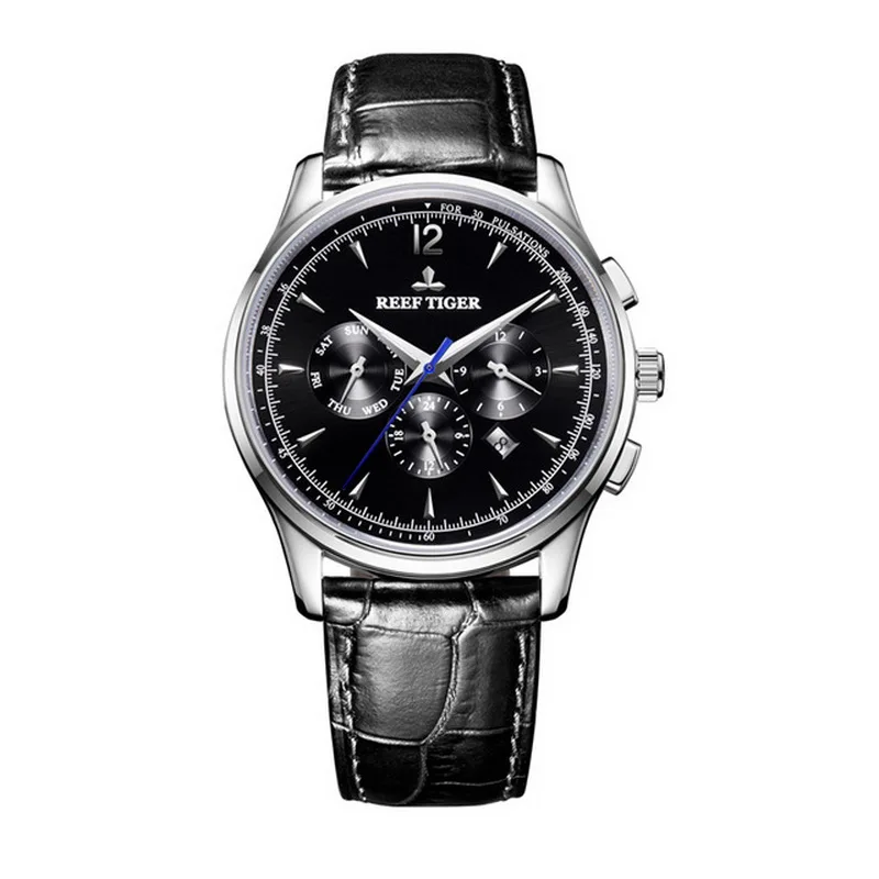 men wristwatch mens automatic watches Reef Tiger man wrist watch dress luxury waterproof mechanical relogio masculino RGA1654 | Наручные