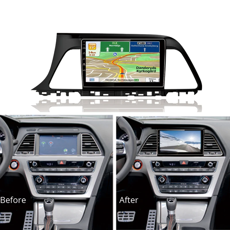 Для Hyundai Sonata 9th Generation 2015 2017 головное устройство стерео 2.5D 9 &quotсенсорный экран Android
