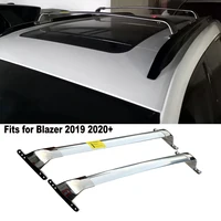 2Pcs front rear stainless steel cross bar fits for Chevrolet Chevy Blazer 2019 2020 2021 car roof baggage racks