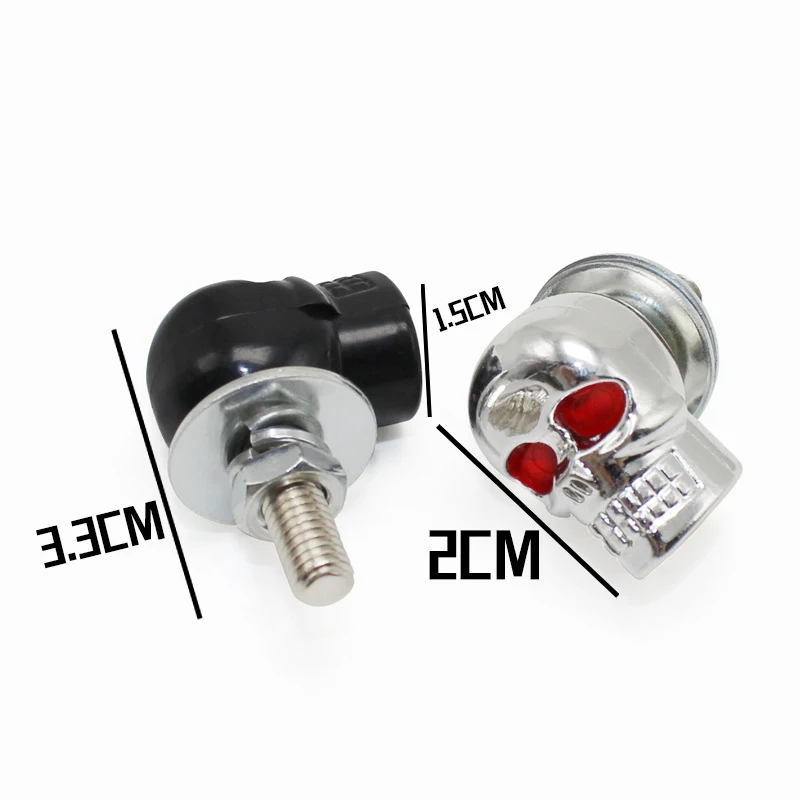 2 шт. болты для рамки номерного знака мотоцикла черепа винты легкой и удобной