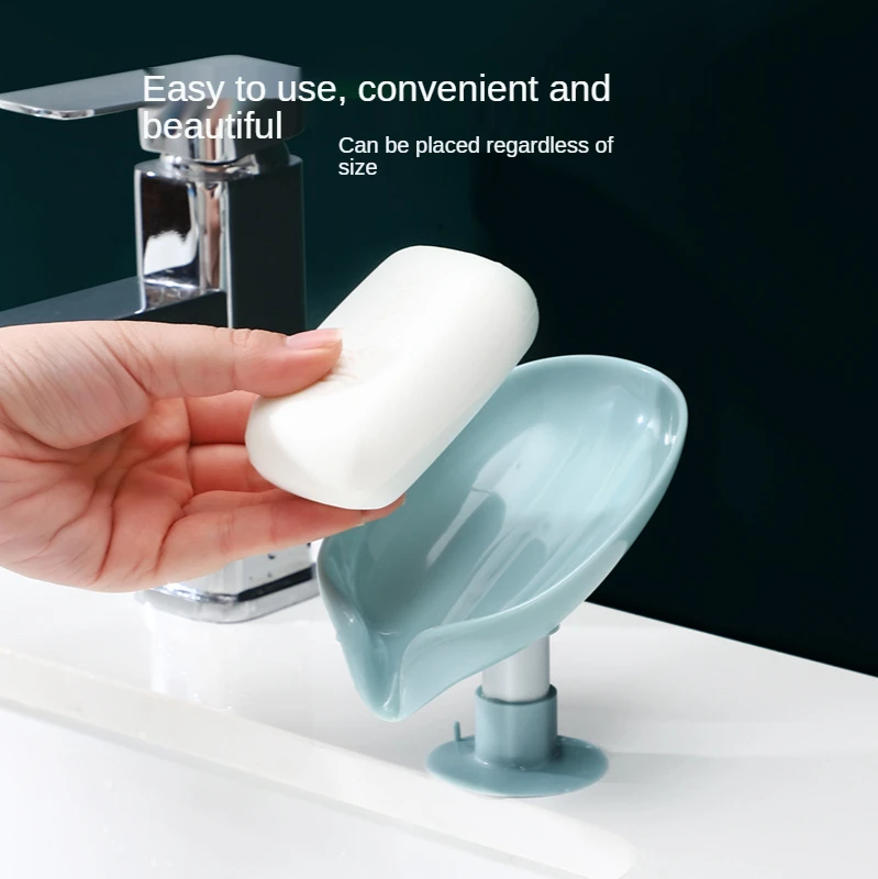 Мыльница в форме листьев дренаж для мыла держатель ванной душа губки тарелка