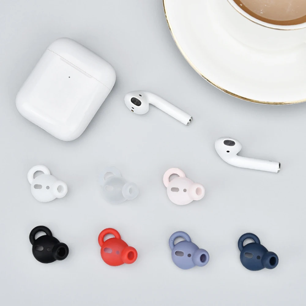 Пылезащитный силиконовый чехол для наушников Apple Airpods 1/2 мягкие защитные насадки