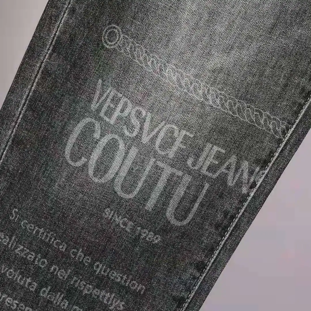 

Versvcf Coutu Skinny Jeans 2021 Stretch Ripped Pants Streetwear Mens Denim Black Designer Jeans for Men Clothing Printed Clothes
