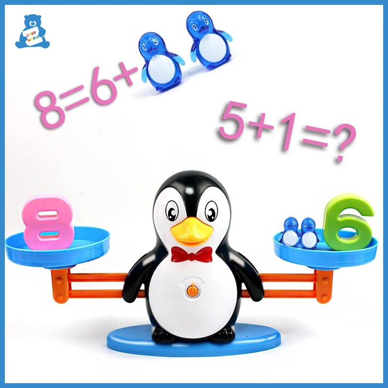 Монтессори игрушки математический матч Игра настольные обезьяна баланс весы