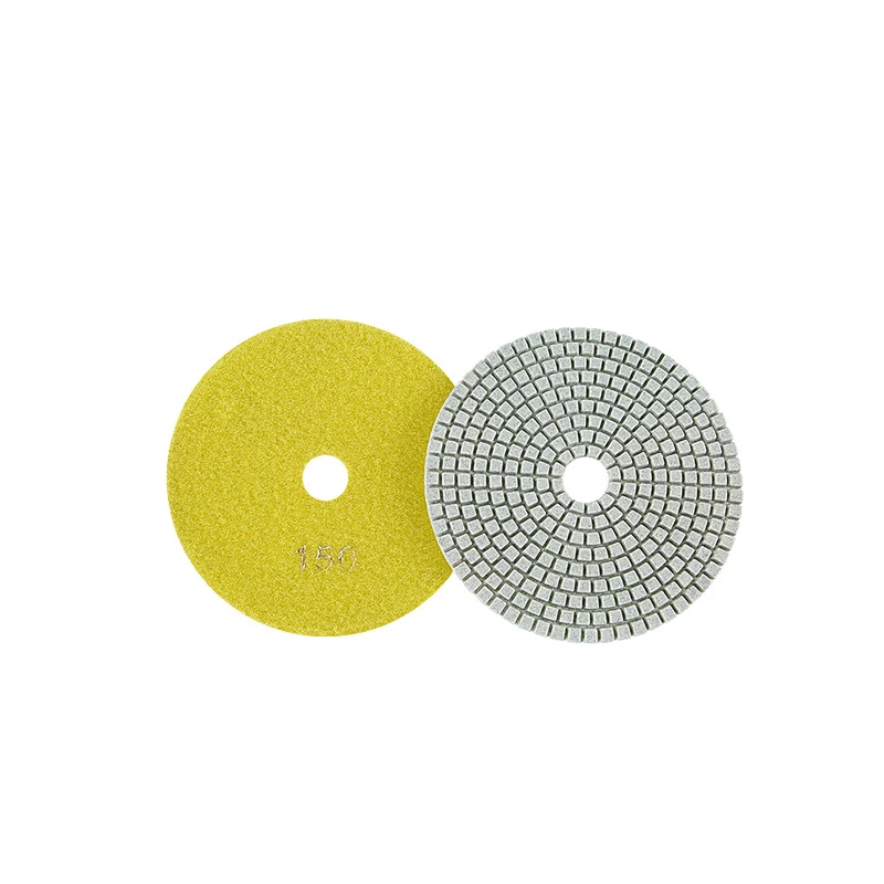 7 Pieces 5 Inch 125mm Diamond Wet Polishing Pad For Granite Marble Concrete Angle Grinder Granite Polishing Abrasive Tool