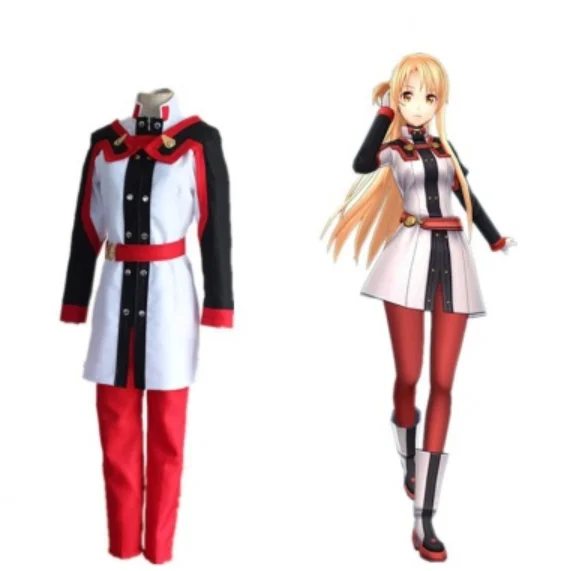 Аниме Меч Искусства Онлайн Фильм Ординальная Шкала Юки Асуны Юки Женский Косплей Костюм Пальто + Брюки Пояс на.