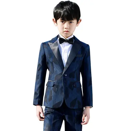 

Spring Baby Boys Suit Formal Jacket Korean Style Boy Suits Wedding Party Kids Blazer Suit 3PCS Solid Single Button Clothing Z933