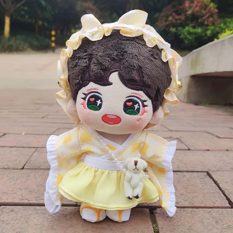 Комплект детской куклы 20 см костюм платье принцессы из 5 предметов плюшевая