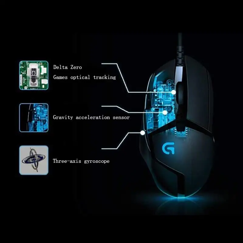 Проводная игровая мышь Logitech G402 Hyperion Fury 8 программируемых клавиш оптическая