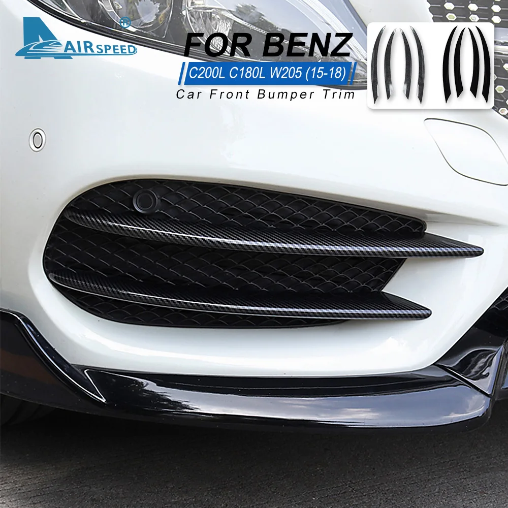 Передний бампер для Mercedes Benz C Class W205 C180 C200 C220 C250 C300 C350 C400 C450 C160|Наклейки на