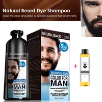100 organic natural beard dye cream men mustache cream natural black dye wax fast color care tint cream with beard oil