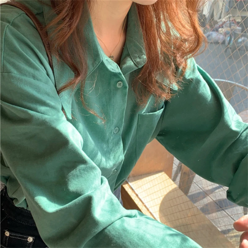 

New Spring Vintage Cotton Shirt Female Oversize Womens Long Sleeve Girls Blouse Summer New Women Blouses Femme Blusas