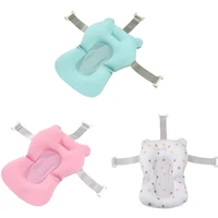 baby shower bath tub pad non slip bathtub seat support mat safety security bath support cushion foldable soft pillow