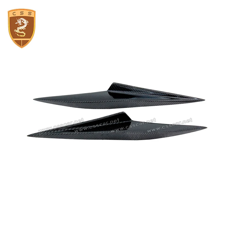 Автомобильные аксессуары 2 шт./компл. углеродное волокно подходит для переднего