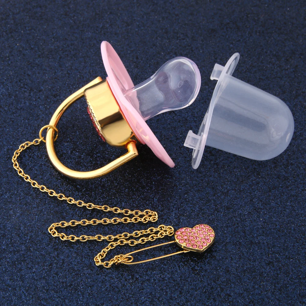 Элегантные голубые с буквами блестящая пустышка цепочка мозаичная дрель