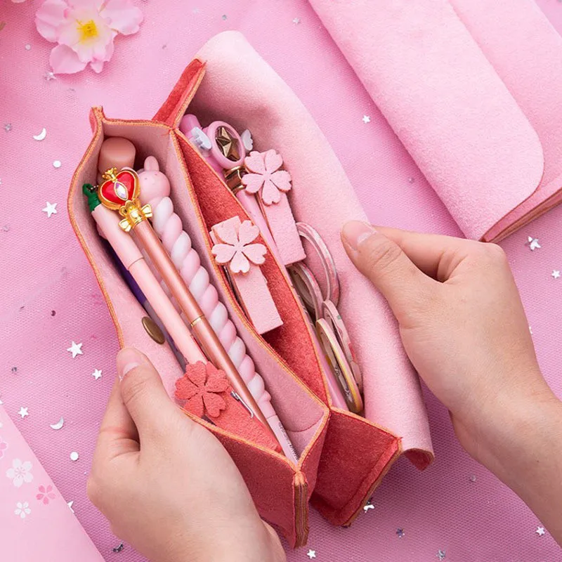 

astuccio scuola kawaii school supplies for girls papeleria pink estuches grandes escolares cartucheras escolares big korean bag