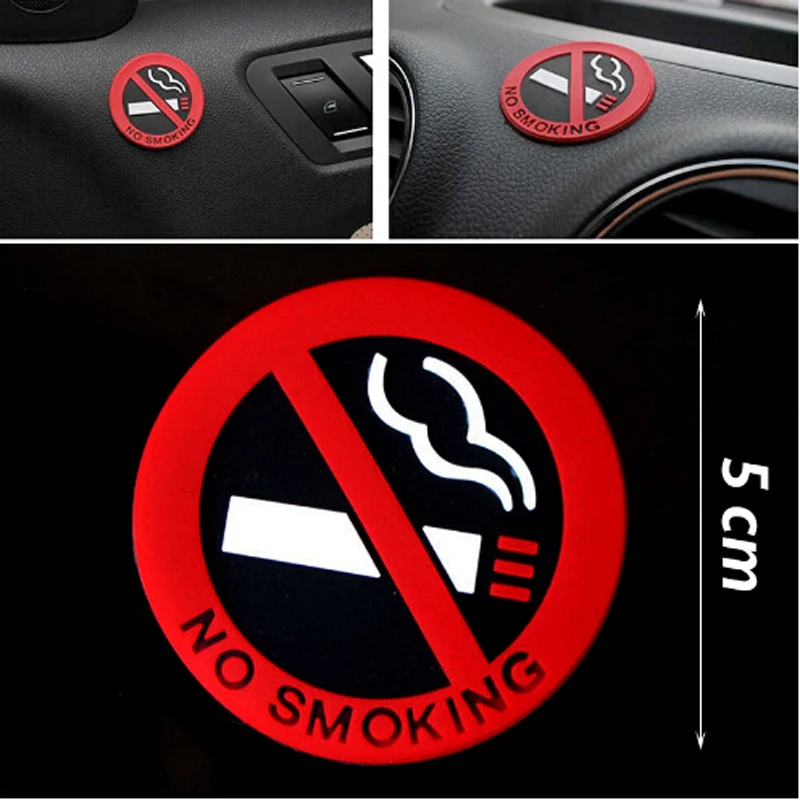 Universal Warning No Smoking Logo Car Stickers for kia sportage 2017 citroen c3 dacia duster nissan qashqai j11 renault | Автомобили и