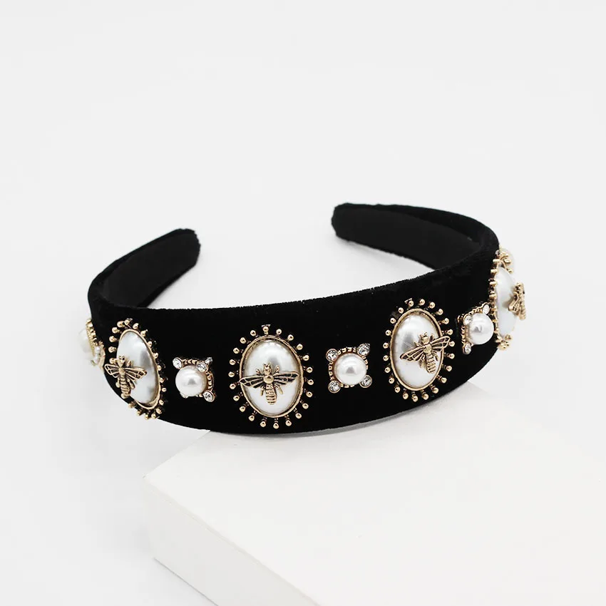 2019 барокко суд Корона ретро крест широкая лента для волос заколка свадебная