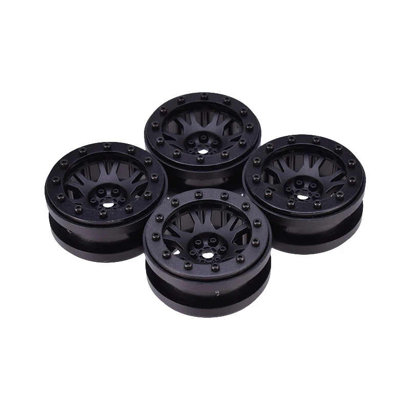 

AUSTARHOBBY 4PCS AX-619 1.9inch Wheel Rims Beadlock Hub for 1/10 RC Rock Crawler Axial SCX10 90046 D90 D110 Traxxas TRX-4