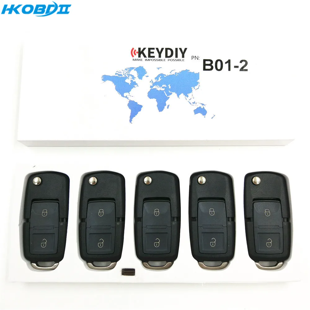 HKOBDII KEYDIY оригинальный KD B01 2 кнопки B series универсальный пульт дистанционного