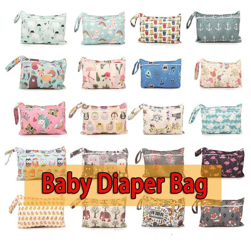 С рисунками животных из мультфильмов милые мама небольшая сумка узорчатой ткани