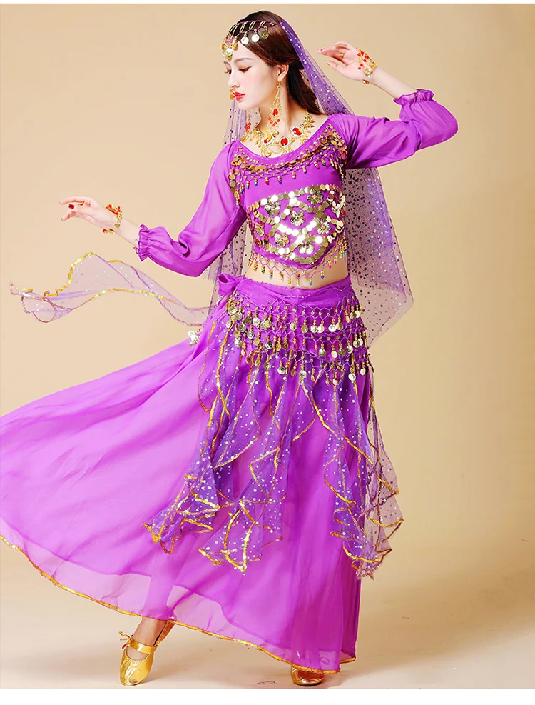 Вечерние туфли для сцены выступлений на сцене одежда Болливуд набор костюма