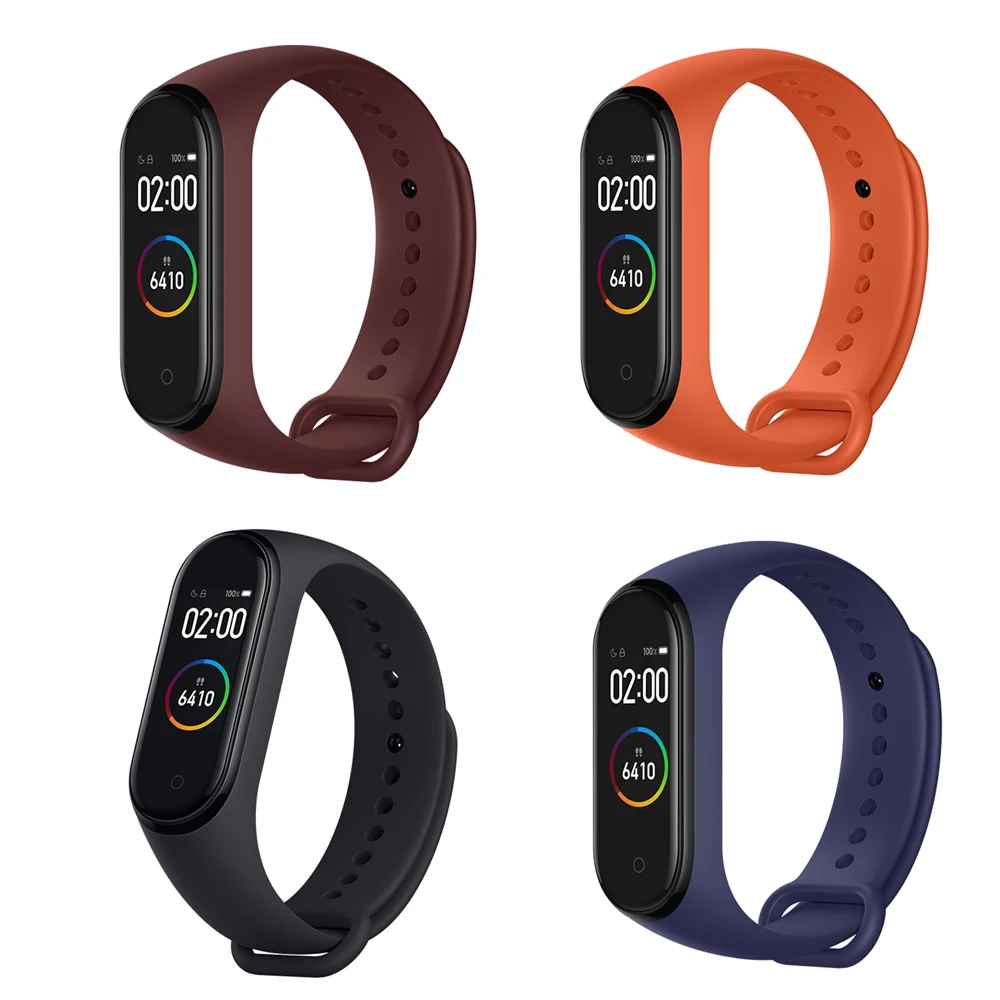 Xiaomi mi Band 4 mi band 4 mi Band 3 умный Браслет фитнес-браслет трекер пульсометр часы с функцией BT mi Band 4 3 Smartband