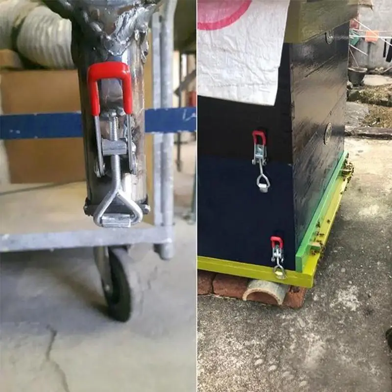 Высококачественный сверхмощный железный Регулируемый Замок Пряжка зажим болт