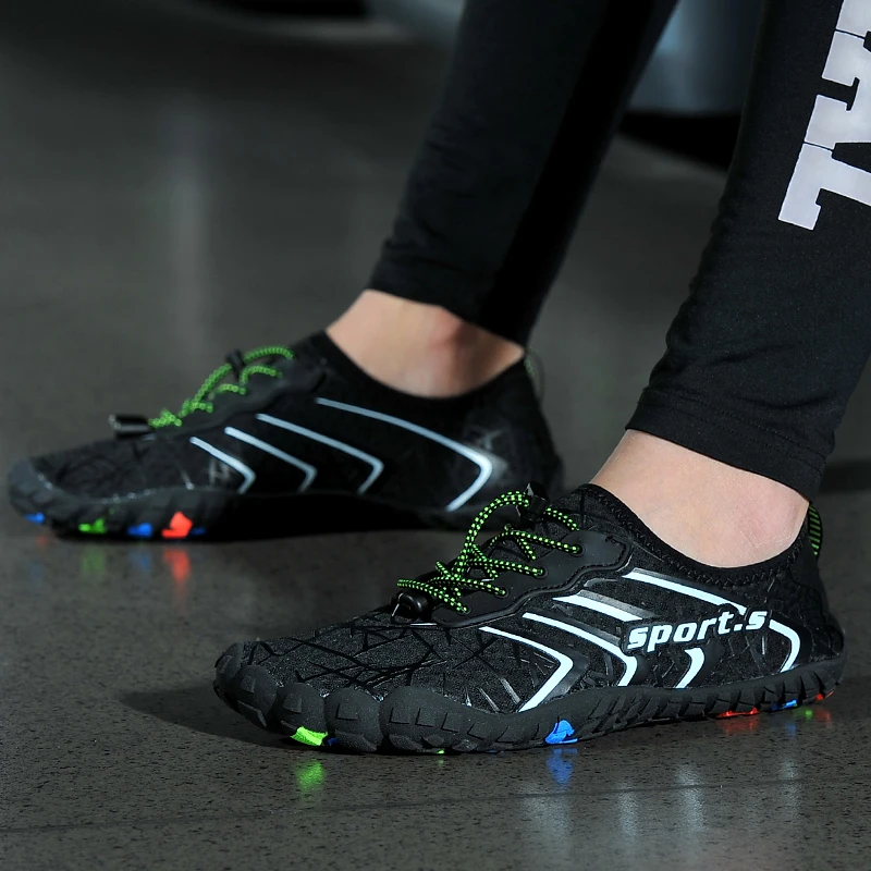 Акватуфли мужские и женские быстросохнущие шлепанцы пляжная обувь ранние