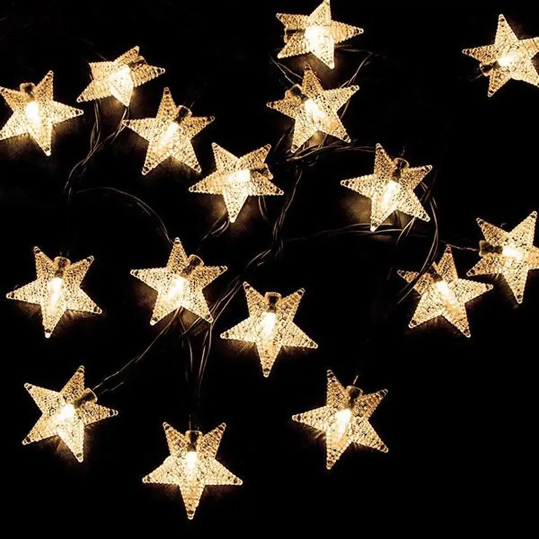 Fashion Energy-saving Solar LED Fairy String 20pcs 30pcs 50pcs Lights 220V IP66 5000lm Home 5000K Decoration | Освещение