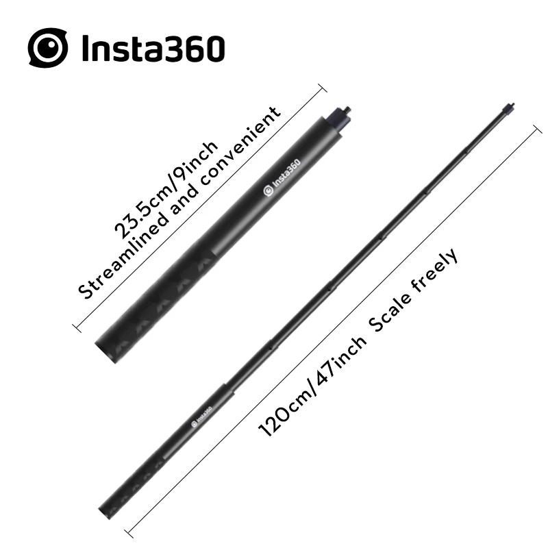 

Удлинитель Insta360, 120 см, 47 дюймов, невидимая селфи-палка для спортивной экшн-камеры ONE X/ONE X2/EVO/Gopro 5 6 7 8 9 DJI Osmo