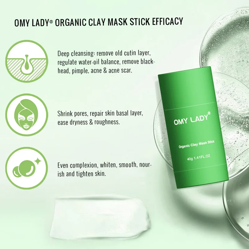 OMY LADY органический глиняная маска Stick от прыщей лечение акне избавление угрей