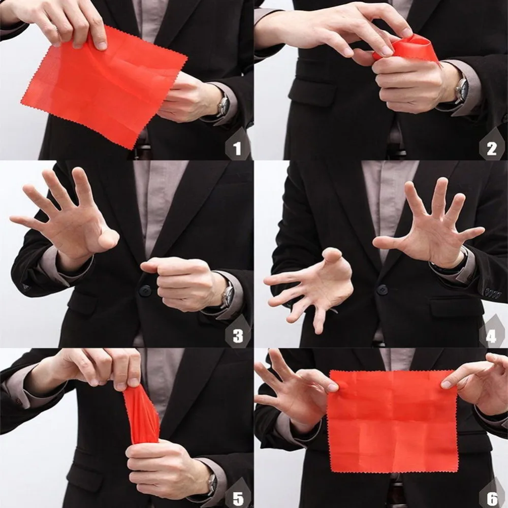 

1Set Hot Sale Rubber Finger Thumb Tip Scarf Disapper Stage Show Magic Tricks Tools Attractive Tric Party Magic Kid Gifts