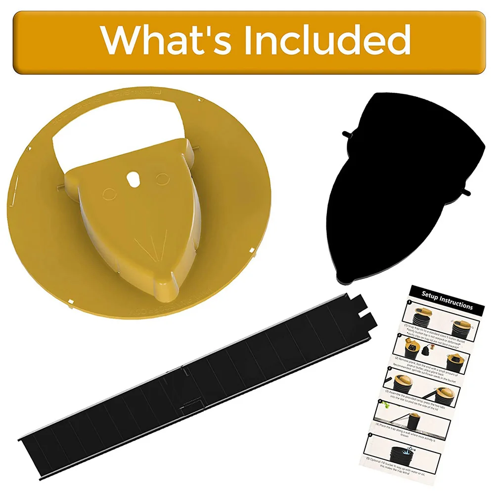

Slide Bucket Lid Mouse Rat Trap Flip Slide Bucket Sanitary Mousetrap Catcher Slide Lid Mouse Rat Trap Humane Door Style