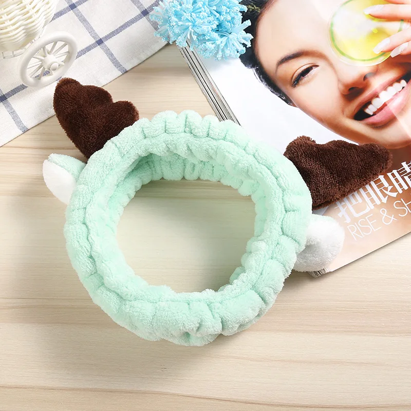 Новый женский обруч на голову с рогами модный Рождественский эластичный милый